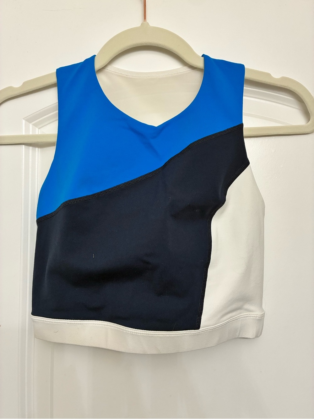 Colorblock Cropped Tank Top